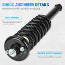 Rear Struts Suspensions w/Coil Springs Shocks Absorber for Honda Accord (Exc. Hybrid) 2003-2007, Acura TL 2004-2008, Strut Shock Absorbers Assemblies (Fits 171372 836313) 2005 2006