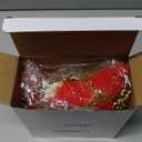 Aoriher 24 Pcs 3 Size Christmas Poinsettia Flowers Artificial Glitter Poinsettia Flowers with Clips Gold Red Xmas Decoration Ornaments for Christmas Tree New Year Home Outdoor Decor (Gold Leaf)