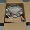 CAROTE 1.5Qt & 3.0Qt Sauce Pan Sets with Lid Cooking Pots Nonstick Saucepans Cookware Set with Pour Spout Small Kitchen Pot, Induction Comptable, Easy to Clean, PFOA FREE (White Granite)