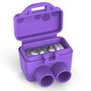 2-Port Aluminum-to-Copper Wire Connectors, 10 Pack Screw Terminal Electrical Wire Connectors, Pre-Filled with Oxide Inhibitor for Solid & Stranded Wires, Residential & Industrial Wiring