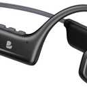 Bone Conduction Headphones, Open Ear Wireless Bluetooth 5.4 Headphones, 10H Playtime, Lightweight Sport Headphones with Mic, Sweatproof Running Headset for Workout Cycling, Black