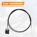 912-100 Hood Latch Release Cable with Handle Assembly Compatible with 1996-2004 Toyota Tacoma, Hood Cable Replaces OEM # 5363004020