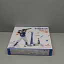 QDRAGON 2 in 1 T Ball Sets for Kids 3-5, 5-8, Tee Ball Set with Automatic Pitching Machine/Adjustable Batting Bat & Stand/6 Balls, Baseball Toys Outdoor Sport for Toddlers Boys, Blue