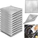 layer metal wire scratch free cloth, dry and wet dual-purpose metal wire dishwashing cloth, suitable for kitchen cleaning, cookware, tableware, sink, stove, etc., easy to rinse