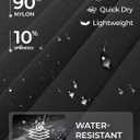 Women's Capri Pants Wide Leg Quick Dry Hiking Capris Water Resistant UPF50 Lightweight Loose Travel (Gray, L)