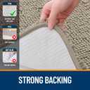OLANLY Bathroom Rugs 30x20, Extra Soft Absorbent Chenille Bath Rugs, Rubber Backing Quick Dry, Machine Washable Bath Mats for Bathroom Floor, Tub and Shower, Home Decor Accessories, Warm Taupe