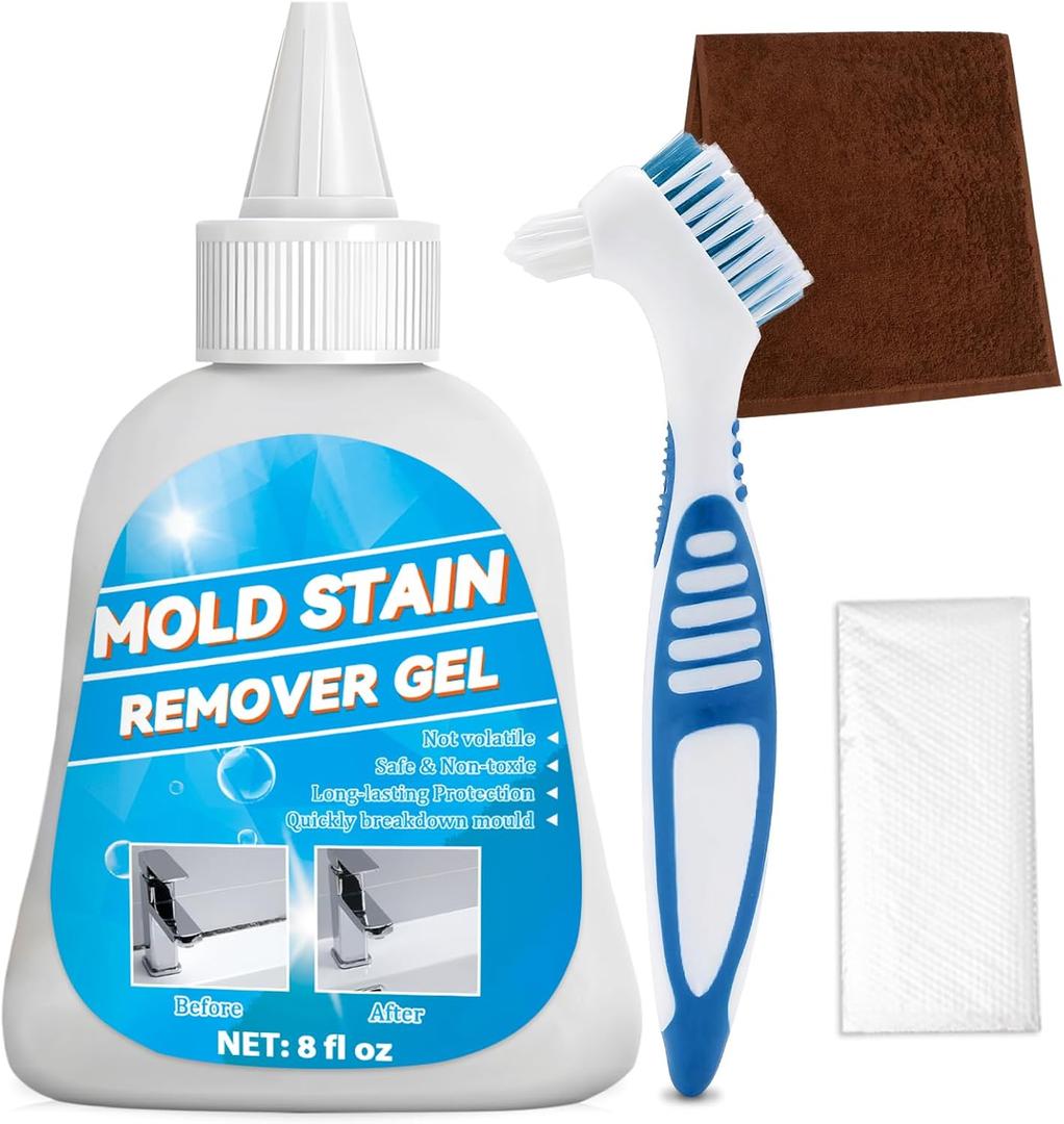 HouseMold Stain Remover Gel, Heavy Duty Washing Machine Cleaner, Effective Stain Cleaner, All-Purpose Cleaning Gel for Shower, Toilet, Bathroom, Washer, Kitchen Sink (8 Fl Oz)