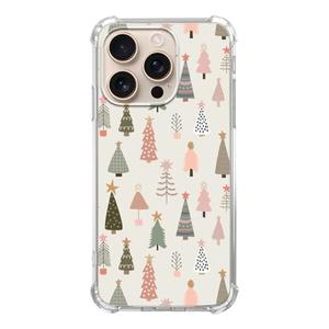Fisgerod Cute Christmas Trees Phone Case for iPhone 16 Pro Max, Winter Christmas Trees Pattern Phone Cover, Soft Trendy TPU Bumper Cover Case