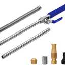 High Pressure Power Washer Wand, Watering Sprayer Cleaning Tool, Hydro Jet Water Hose Nozzle, Wand Lance for Gutter Patio Car Pet Window blue