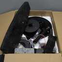 52 Inch Farmhouse Ceiling Fan with Light and Remote, Black Industrial Caged Ceiling Fans Flush Mount, 5 Dual Finish Blades, 6-Speed Reversible Quiet DC Motor, Rustic Design for Bedroom, Living Room