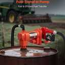 VEVOR Fuel Transfer Pump 110V, 15 GPM 57 L/min, AC Electric Oil Transfer Pump, with Auto Shut-Off Fuel Nozzle & Discharge Hose, High Flow Kit for Gasoline, Diesel, Kerosene, Biodiesel, Ethanol Blends