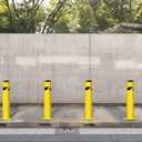 Crowd Control Warehouse Trafford 42-Inch Steel Bollard, Yellow