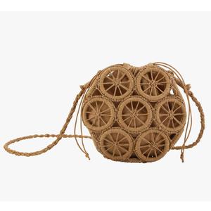 Crossbody Straw Bags for Women, Hollowed-out Lemon Hand Woven Shoulder Bag with Rattan Strap, Trendy 2025 Beach Purses Crossbody Straw Bags for Women, Hollowed-out Lemon Hand Woven Shoulder Bag with Rattan Strap, Trendy 2025 Beach Purses