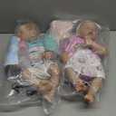 Newborn Baby Dolls Twins Girls 18 Inch Real Life Babies That Look Real Full Body Silicone Realistic Baby Dolls Real Looking Reborn Dolls Lifelike Babies Birthday Gifts Set for Kids