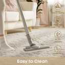 Ophanie Round Rug 4Ft Ivory Circle Area Rugs, Fluffy Fuzzy Small Bedroom Carpet 4 foot, Plush Shag Floor Cream Living Room Christmas Circular Aesthetic Decor for Kids Teen Boys Baby, Nursery, Classroom