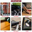 XUXU 4 Pcs Black Duct Tape Heavy Duty Waterproof, Strong Adhesive Duct Tape Bulk for Indoor Outdoor Repairs Tear by Hand, 80 Yards x 2 Inch Total