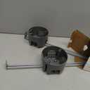 Therwen 2 Pcs Ceiling Fan Brace Electrical Box 14.25 to 22.5 Inch Adjustable Electrical Box and Support Bar Fan Mounting Bracket for Summer Light Fixtures Installations (Gray)