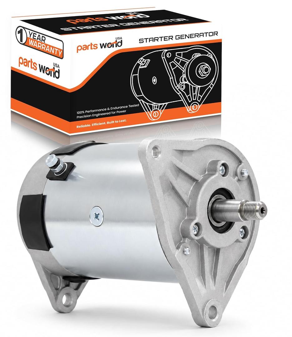 PARTS WORLD USA 12V Starter Generator for Club Car DS 1996-2007 Golf Cart | EZ-GO Golf Cart TXT Models 1980-1993|1018337-01 101833701CC G096503 G278441 GHI0001 34175101 RG00504-1 Year Support