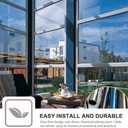 Window Privacy Film One Way Daytime Mirror Tint Treatments UV Heat Control Vinyl Stickers Sun Block Glass Paper Door Covering Reflective 23.6 Inch x 6.5 Feet Black Silver