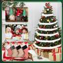 2 x Youyole 6 Pcs 480 Inch Faux Fur Trim Christmas Faux Fur Fabric Ribbon Green White Black Grey Fabric for Christmas Tree Decor Gnome Doll DIY Craft Cosplay Costume, 2 x 60 Inch Each (Multicolor)