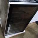 COWSAR Mini Fridge Cooler, 130 Can Beverage Refrigerator with Glass Door, ETL Approved Wine Fridge with Digital Temperature Control, LED Light, Reversible Door for Home, Office, Bar - 3.2 Cu.Ft (Black)