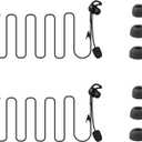 MIMIRACLE 2 Pack Referee Headset, Right-Ear in Ear HiFi Earphone Earpiece Fit for V6 V4 FBIM Football Soccer Coach Intercom