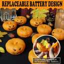 Orange Floating Candles, 150+ Hours Waterproof, Fall Decorations for Home - 24Packs Flameless Pumpkin Candle Water-Activated 2.3" Plastic Battery Operated Candle Christmas Indoor Outdoor Decor