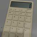 UNIONE Pocket & Desktop Beige Calculator with a Bright LCD, Dual Power Handheld Desktop. Color. Business, Office, High School