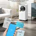 Portable Air Conditioners 16000 BTU 6-in-1 Smart AC Unit with WiFi App for Large Rooms up to 750 Sq. Ft., Quiet 45dB Sleep Mode 24H, Child Lock, Dehumidifier Fan, Perfect for Home