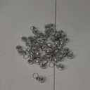 Sasylvia 50 Pcs Mirror Disco Ball Keychain Bulk Mini 70s Party Favors Small Silver Disco Ball Decorations for 1970s Party Graduation Supplies Birthday Accessories