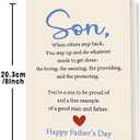 9 x Fathers Day Card for Son, Happy Father's Day Son Card, Fathers Day Gift for Men, Heartfelt Greeting Card for a Good Men and Father, Proud Parent Card
