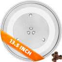CalPalmy 13.5 Inch Microwave Glass Turntable Plate Replacement, 13 1/2" Microwave Plate Compatible with GE WB49X10002, Frigidaire 5304509621, Samsung DE74-20016A, Whirlpool W10451786