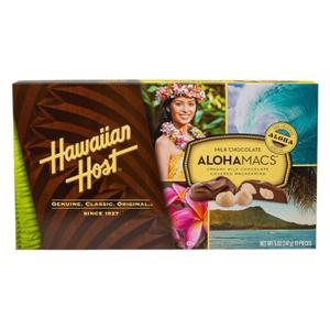 Hawaiian Host Aloha Macs Milk Chocolate Macadamia Nuts (6 ounce box, 12 pieces) (1 Box) (EXP 01/01/26)