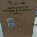 Bonsaii 120 Sheets Autofeed Micro-Cut P-4 Security Level Paper Shredder
30-Min Run Time, Jam-Proof, 62dB Ultra-quiet, Shreds Staples/Credit Cards, 6 Gal Bin with Casters, for Home Office C233-B