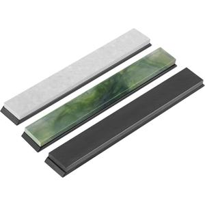 Premium Knife Sharpening Stones Set – 5000 Grit Black Stone, 8000 Grit White Natural Stone, 10000 Grit Green Natural Stone – Compatible with XARILK Sharpening Systems