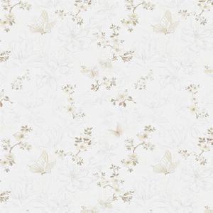 Ismoon 17.3"x78.7"Peel and Stick Wallpaper Boho Vintage Floral Wallpaper Beige/Brown Butterfly Contact Paper for Cabinets Removable Self-Adhesive Wall Paper Bedroom Covering Wall Decorative Vinyl