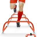 Yes4All Agility Speed Training Agility Hurdles for Athletes - 5 Pack - Speed and Agility Training Equipment for Soccer Basketball Football Hurdle Training