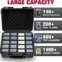 Graded Card Case Storage Box: Trading Card Storage with 12 Dividers - Baseball & Sports Card Case for Collectors & Home Storage Shipping Trade Shows - Fits PSA, BGS, SGC, Toploaders & Magnetic Holders