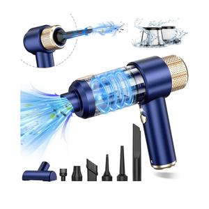 JONYJ Handheld Car Vacuum Cleaner, 16000PA Hand Held Vacuum Portable Cordless, 2 in 1 Air Duster and Vacuum Cleaner with LED Light, Multi-Nozzles, 120W High Power Mini Vacuum for Home, Pet, Office