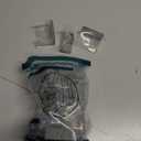 1" x 2" Rectangle Chair Leg Protectors for Hardwood Floors, Silicone Covers to Protect Wood Tile Floors Felt Pads Furniture Leg Caps Reduce Noise, Easy to Move.16 PCS Clear.