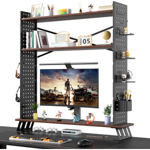 Desktop Organizer Shelf, Large Space Desktop Organizer Shelf for Dormitory, Book Shelf, Computer Monitor Storage Stand.