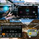 Leadfan Double Din Car Stereo with Apple Carplay and Android Auto, 7 Inch Full HD Touchscreen Car Radio Bluetooth, Car Stereo with Backup Camera, Support Mirror Link/Steering Wheel/USB/AUX/Subwoofer