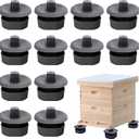 DECOHS 3 Sets/12Pcs Beehive Stands- Sturdy Beehive Feet Stands- Beehive Base Beekeeping Hive Support Tools for Outdoor Garden Beekeeper Workshop