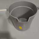 Winco Heavy-Duty Plastic Bucket/Utility Pail with Pour Spout, 10 Quarts, Gray