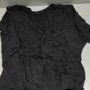 COSSEN Women's XL-5XL Plus Size Maxi Dresses Short Sleeve V-Neck Dress with Pockets 4XL Black