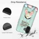 Compatible with iPhone 16 Case, Easter Rabbit Pink Sole Design Case Soft TPU Slim Protective Case Gift for Women, Girls, Boys, and Men
