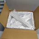 Large Metal Stuffed Animal Storage Zoo, Metal Stuffed Animal Holder Organizer with Elastic Cord, Space-Saving Toy Storage for Nursery, Playroom & Bedroom, White