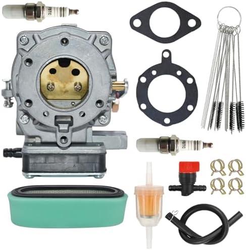 693480 499306 495181 carburetor replacement for 17.0 18.5 19.5 20 21HP Engine for Craftsman LT1000 917270821 V-Twin for Toro Lawn Mower Tractor Carb OE 693479 499306 with Gaskets and Air Filter Kit