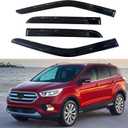 IG Window Visors Fit for 2013-2019 Ford Escape, Out-Channel Rain Guards Vent Wind Deflectors 4PC, Car Accessories for 13-19 Escape