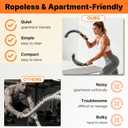 Adjustable Ropeless Battle Ropes for Home Gym for Men & Women, Heavy Duty Cordless Battle Rope, Exercise Ropes with Variable Resistance, Strength & Low-Impact Cardio for HIIT